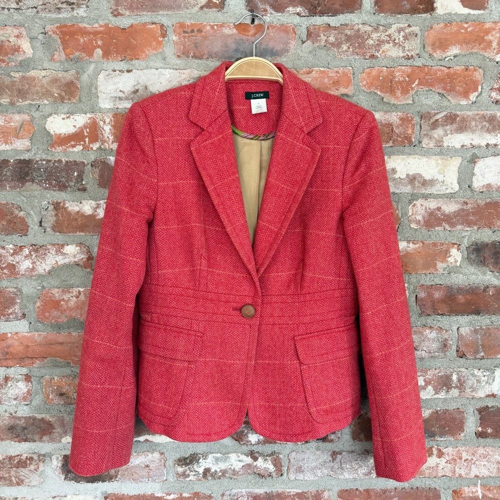 J. Crew Red Blazer
